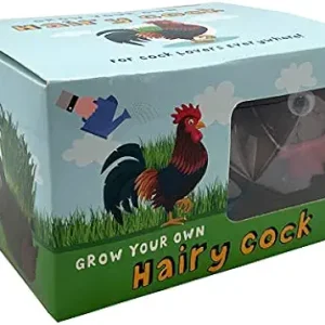A "Grow Your Own Hairy Cock" novelty rooster planter gift box.